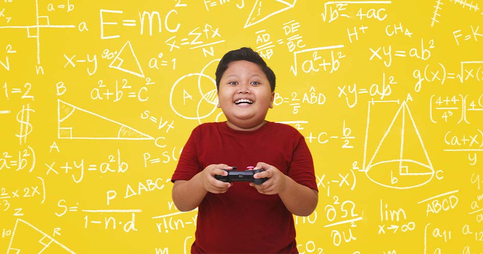 Child playing game